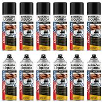Kit com 12un Borracha Líquida Chemicolor Preta 400ml Kit com 12un Borracha Líquida Chemicolor Preta 400ml