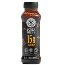 Kit Com 12Un Cappuccino Power Whey 3 Corações 260Ml