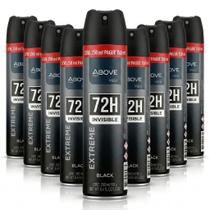 Kit com 12un Desodorante Antitranspirante Above Maxx Extreme Black 250ml