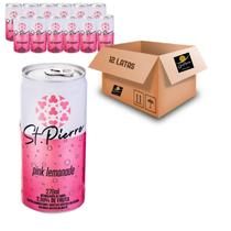 Kit Com 12Un Refrigerante Pink Lemonade St Pierre Lata 270Ml