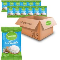 Kit Com 12Und Coco Ralado Em Flocos Qualicoco 100G Kit Com 12Und Coco Ralado Em Flocos Qualicoco 100G