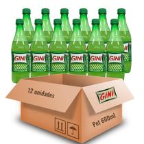 Kit Com 12Und Refrigerante Gini Tradicional Limão Pet 600Ml