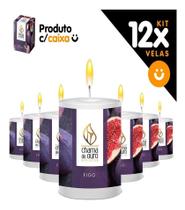 Kit com 12x Vela Perfumada Figo: Aroma Sofisticado e Envolvente para Sua Casa 60g Kit com 12x Vela Perfumada Figo: Aroma Sofisticado e Envolvente para Sua Casa 60g