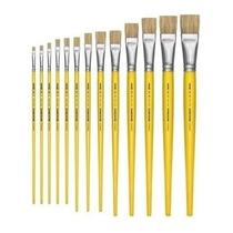 Kit Com 13 Pinceis Para Pintura Artesanal Tigre Pincél Chato Kit Com 13 Pinceis Para Pintura Artesanal Tigre Pincél Chato