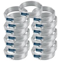 Kit Com 15 Arame Galvanizado Nº14 Bwg 14 Fio 2,10Mm Liso 1Kg