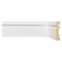 Kit com 15 Barras Rodapé Mdf 702 Moldufama 15mmx7cm Metro Linear 36m Branco