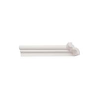 Kit com 15 Barras Rodateto de Poliestireno 5CMX40MM Liso 30m Branco Riplain Kit com 15 Barras Rodateto de Poliestireno 5CMX40MM Liso 30m Branco Riplain