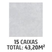 Kit com 15 Caixas de Porcelanato Esm Conection Silver 120x120cm 2,88m² Retificado Cinza Biancogres