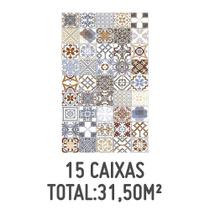 Kit com 15 Caixas de Revestimento Hidra Colorido 34x60 - Formigres