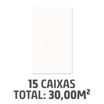 Kit com 15 Caixas Revestimentos Brilhante 32x45cm Caixa 2,00m² Branco