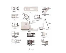 Kit com 15 Calcadores Quilting / Patchwork para Máquina Doméstica