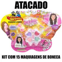 Kit com 15 Conjunto de Maquiagem para Boneca Menina - Elite 00027