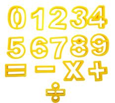 Kit Com 15 Cortadores De Números - Gmezn354