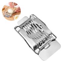 Kit com 15 cortadores de ovos cozidos em inox