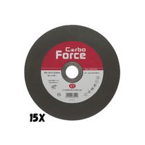Kit com 15 disco corte 10x 5/8 2t ltw carbo force carburundum