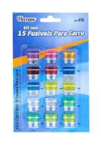 Kit Com 15 Fusíveis Para Carro Western Kit Com 15 Fusíveis Para Carro Western
