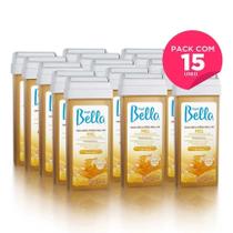 Kit com 15 Refil Cera Depilatória Roll On Mel Deo Depil Bella 100g Kit com 15 Refil Cera Depilatória Roll On Mel Deo Depil Bella 100g