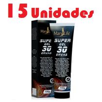 Kit com 15 Super Gel 30 Ervas 150g Efeito Gelo Quente