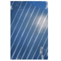 Kit com 15 Telhas Policarbonato 244x50cm Onda Baixa Cristal Kit com 15 Telhas Policarbonato 244x50cm Onda Baixa Cristal