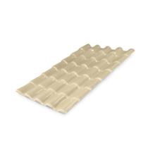 Kit com 15 Telhas Pvc Colonial 3,28m X 0,88m X 2mm 5 Ondas com Kit Fixação Lux Telhas