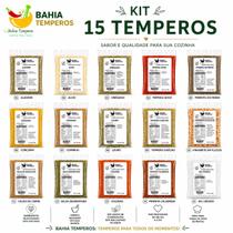 Kit com 15 Temperos Bahia Kit com 15 Temperos Bahia