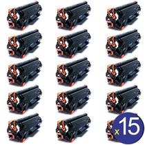 Kit com 15 toner cb435 cb436 ce285 ce278 2k compatível byqualy Kit com 15 toner cb435 cb436 ce285 ce278 2k compatível byqualy