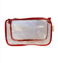 kit com 150 necessaire transparente 23x15