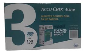 Kit Com 150 Tiras Accu-chek Active