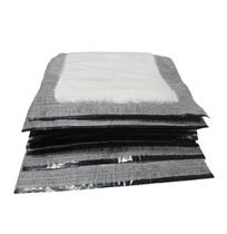 Kit Com 1500 Unidades de Absorventes Almofada Para Bandeja Alimentos Líquidos Preto 90G