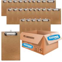 Kit Com 15Und Prancheta Clip Marrom 34X24Cm Cortiarte