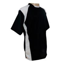 Kit com 16 Camisas TRB Preto/Branco e 16 Calções Brancos
