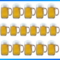 Kit Com 16 Canecas De Vidro Chopp Cerveja Bar Restaurante Padaria 360Ml Kit Com 16 Canecas De Vidro Chopp Cerveja Bar Restaurante Padaria 360Ml