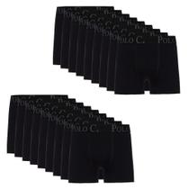 Kit Com 16 Cuecas Boxer Algodão Extreme Pretas - Polo Cycle