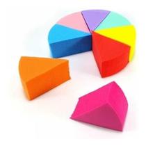 Kit com 16 Esponjas Para Maquiagem Formato Queijo Triângulo - para Base e Pó - PRODUTO LEGAL