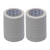 Kit com 16 Fita Crepe Fina Uso Geral e Pintura 18mm X 50m Kit com 16 Fita Crepe Fina Uso Geral e Pintura 18mm X 50m