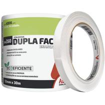 Kit com 16 Fita Dupla Face de Papel Branco Adere DK350 12MM X 30M