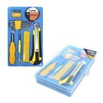 Kit Com 16 Peças Allen + Bits Fenda Philips Torx Ferramentas