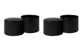 Kit Com 16 Ponteiras 3,3 cm 1 1/4 Preto Redondas Tubulares Aplicação Externa Cadeiras E Mesas Plástico Resistente Kit Com 16 Ponteiras 3,3 cm 1 1/4 Preto Redondas Tubulares Aplicação Externa Cadeiras E Mesas Plástico Resistente