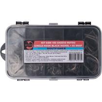 Kit Com 160 Anzóis Mutsu Circle Hook + 60 Snap Quick Lock