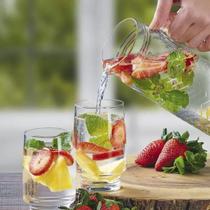 Kit com 18 Copo de Vidro Lights 410ML Long Drink Bebidas Bar