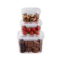 Kit com 18 Potes com Tampa Hermética 300ml / 600ml / 1500ml Kit com 18 Potes com Tampa Hermética 300ml / 600ml / 1500ml