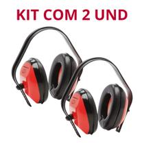 Kit com 2 Abafador Ruído Tipo Concha Protetor Auricular