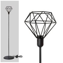 Kit com 2 Abajur Coluna Diamante - Preto Kit com 2 Abajur Coluna Diamante - Preto