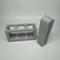 Kit com 2 Abridor Quebrador De Ampola Vidro mais suporte para 3 ampolas Kit com 2 Abridor Quebrador De Ampola Vidro mais suporte para 3 ampolas