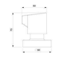 Kit com 2 Acabamento de Registro Base Reforma 1/2, 3/4, 1 Fit Celite Cromado