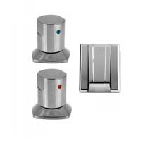 Kit com 2 Acabamento Registro e 1 Válvula de Descarga Ducon Metais