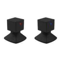 Kit com 2 Acabamentos para Registro C46 Água Quente/fria Bl6246 Ducon Metais