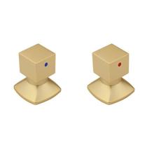 Kit com 2 Acabamentos para Registro C46 Água Quente/fria Ducon Metais