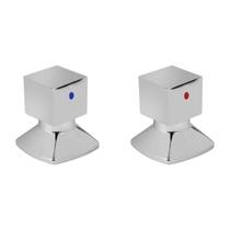 Kit com 2 Acabamentos para Registro C46 Água Quente/fria Premium Ku4246 Ducon Metais Kit com 2 Acabamentos para Registro C46 Água Quente/fria Premium Ku4246 Ducon Metais