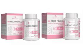 Kit com 2 Ácido Fólico Biocêutica Com 60 Cáps Biocêutica Kit com 2 Ácido Fólico Biocêutica Com 60 Cáps Biocêutica